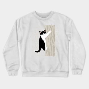 Cats climb down backwards Crewneck Sweatshirt